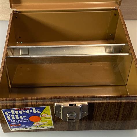 Metal Check File Box 